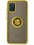 Samsung Galaxy A02S Kılıf Montreal Yüzüklü Silikon Kapak - SARI-(5796) - M476K290-R68476 1