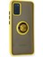 Samsung Galaxy A02S Kılıf Montreal Yüzüklü Silikon Kapak - SARI-(5796) - M476K290-R68476 2