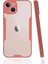 iPhone 13 Kılıf Platin Silikon - PEMBE-(5796) - M378K876-R92378 1