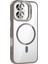 Apple iPhone 16 Remim Lensli Magsafe Standlı Kapak - Titan GRI-(5796) - M005K850-R57005 1