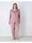Estiva 25371 Gömlek Yaka Battal Kadife Pijama Takımı 1
