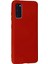 Samsung Galaxy S20 Kılıf Nano Içi Kadife Silikon - Kırmızı 3