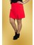 Büyük Beden Kırmızı Şort Etek Şortlu Modern ve Şık 4
