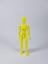 Dummy Oynar Eklemli 15 cm Aksiyon Oyuncağı Sarı Beyaz 3 Çift El & Aksesuar 1