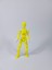 Dummy Oynar Eklemli 15 cm Aksiyon Oyuncağı Sarı Beyaz 3 Çift El & Aksesuar 2