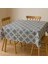Duck Keten Masa Örtüsü Seramik Desen | Leke Tutmaz, Yıkanabilir, Şık ve Dayanıklı 1