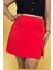 Büyük Beden Kırmızı Şort Etek Şortlu Modern ve Şık 1