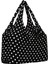 Büyük Boy Genişleyen Puantiyeli Siyah Alışveriş Çantası 2