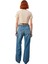 Kadın Wide Leg Denim Pantolon Yüksek Bel Fonksiyonel Dayanıklı Kaliteli Konforlu Estetik Şık 2