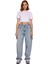 Genç Kadın Için Açık Bol Paça Yüksek Bel Denim Pantolon Fonksiyonel Dayanıklı Kaliteli Şık 1