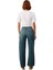 Kadın Yüksek Bel Dökümlü Liyosel Karışımlı Geniş Paça Kot Pantolon Fonksiyonel Dayanıklı Şık 5