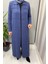 Gömlek Yaka Uzun Triko Hırka Indigo T25PF-9002 4