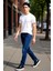 Erkek Slim Fit Denim Pantolon Esnek Kumaş Fonksiyonel Dayanıklı Kaliteli Konforlu Estetik Şık 3