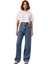 Kadın Wide Leg Yüksek Bel Denim Pantolon Fonksiyonel Dayanıklı Kaliteli Konforlu Estetik Şık 1