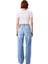 Kadın Açık Yırtık Detaylı Yüksek Bel Geniş Bacak Jean Fonksiyonel Dayanıklı Kaliteli Rahat 5
