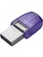 Kingston DTDUO3CG3-256GB Datatraveler Microduo 3c 200MB-S Dual Usb-A + Usb-C Flash Bellek 1