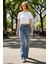 Kadın Comfort Esnek Flare Denim Pantolon Fonksiyonel Dayanıklı Kaliteli Konforlu Estetik Şık 2