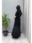 Tafta Elbise Siyah 38826 2