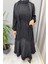 Tafta Elbise Siyah 38826 3
