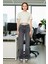 Kadın Yüksek Bel Flare Denim Pantolon Cool & Comfort Fonksiyonel Dayanıklı Kaliteli Modern 2