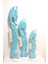 Ahşap Dekoratif Deniz Atı Üç Lü Set 100 - 80 - 60 cm Otantik El Yapımı Biblo 1