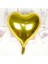 Kalp Uçan Balon Folyo Sarı 80 cm 32 inç 1