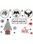 Beşiktaş Temalı Noel Yılbaşı Telefon Laptop Notebook Tablet Defter Matara Stiker Etiket ST2411 1