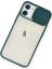 iPhone 11 Kılıf Palm Buzlu Kamera Sürgülü Silikon - Yeşil 3
