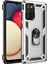 Samsung Galaxy A02S Kılıf Sofya Yüzüklü Silikon Kapak - Gümüş 1