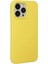 iPhone 15 Pro Kılıf Nano Içi Kadife Silikon - Sarı 2