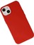 iPhone 15 Pro Kılıf Nano Içi Kadife Silikon - Kırmızı 3