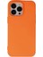 iPhone 15 Pro Kılıf Nano Içi Kadife Silikon - Turuncu 1