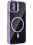 Apple iPhone 11 Remim Lensli Magsafe Standlı Kapak - Lila 3
