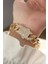 Vip Seri Pirinç Ortası Zirkon Taşlı Gold Renk Gurmet Bileklik - TJ-BB6048 2