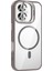 Apple iPhone 16 Remim Lensli Magsafe Standlı Kapak - Titan Gri 1