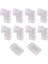 8mm Cob Connector 8pc L-Şekilli/köşe Konnektörü, 10 mm Bant Lambaları Için Değil, Koçanı LED Şerit Işıkları Için 2 Adet Boşluksuz Konektörler (Yurt Dışından) 2