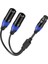 Xlr Splitter Kablosu, 1 Xlr Dişi - 2 Xlr Erkek Y Kablosu Dengeli Mikrofon Ayırıcı Kablosu Ses Adaptörü 1 Paketi (Yurt Dışından) 1