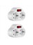 Anahtarlı 2pcs Soket Adaptörü, 250V/16A 3680W Taşınabilir Yuvalar Duvar Plakası Ofis, Ev, Seyahat Eu Fişi Için (Yurt Dışından) 2