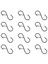 Asmak Için 12 Pcs S Hocs - Mutfak Eşyası ve Dolap Çubuğu Için Şekilli Kancalar - Asılı Bitkiler Için Siyah S Kancaları, Saksılar (Yurt Dışından) 3