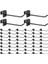 48 Pcs Gridwall Kancaları 4 Inç Siyah Metal Panel Hook Askı Kare Tüp Slatwall Kancalar Kabin Ceket Kanca Peg Kancaları (Yurt Dışından) 1
