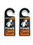 2pcs Hawk Tuah Kapı Askısı Komik Doorknob Askı Alıyor Hawk Tush (Yurt Dışından) 1