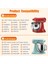 Kitchenaid Için Kenar Çırpıcı 4.5-5 Quart Tilt Head Stand Mikser Silikon Kenar Sıyırıcı ile Paslanmaz Kürek Eki (Yurt Dışından) 2
