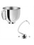 Paslanmaz Çelik Profesyonel Hamur Kancası ve 4.5 ve 5 Quart Mixer Modelleri Için Karıştırma Kasesi K45, K45SS, KN15E1X, KSM75 ve Daha Fazlası (Yurt Dışından) 1
