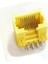 8P8C Plastik Sarı RJ45 Soket Ethernet Bağlantı Soketi 8 Pin Pcb 2