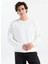 Bisiklet Yaka Beyaz Erkek Sweatshırt 12283399_JPRCCMATEO Sweat Crew Neck 1