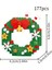 Yılbaşı Kapı Süsü Çelenk 3D Yapboz (177 Parça) | Nano Blok Noel Dekor Seti 2
