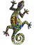 Metal Gecko Duvar Sanat Dekor Kertenkele Sanat Açık Arka Bahçe Için Asma Evde Veranda Çim Çit Süslemeleri Duvar - E (Yurt Dışından) 1