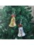 Bell Disko Kolye Sevimli Moda Retro Noel Çan Ayna Yansıma Süsleri Noel Ağacı Dekorasyon A (Yurt Dışından) 5