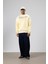 Yıkamalı Oversize Baskılı Sweatshirt Sarı 1