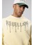 Yıkamalı Oversize Baskılı Sweatshirt Sarı 3